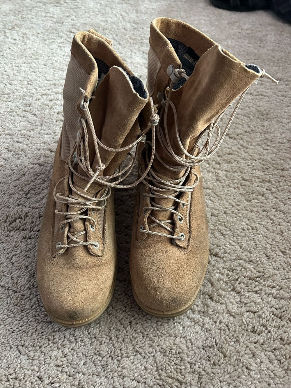 Men's Desert Tactical Boots in Tan Suede